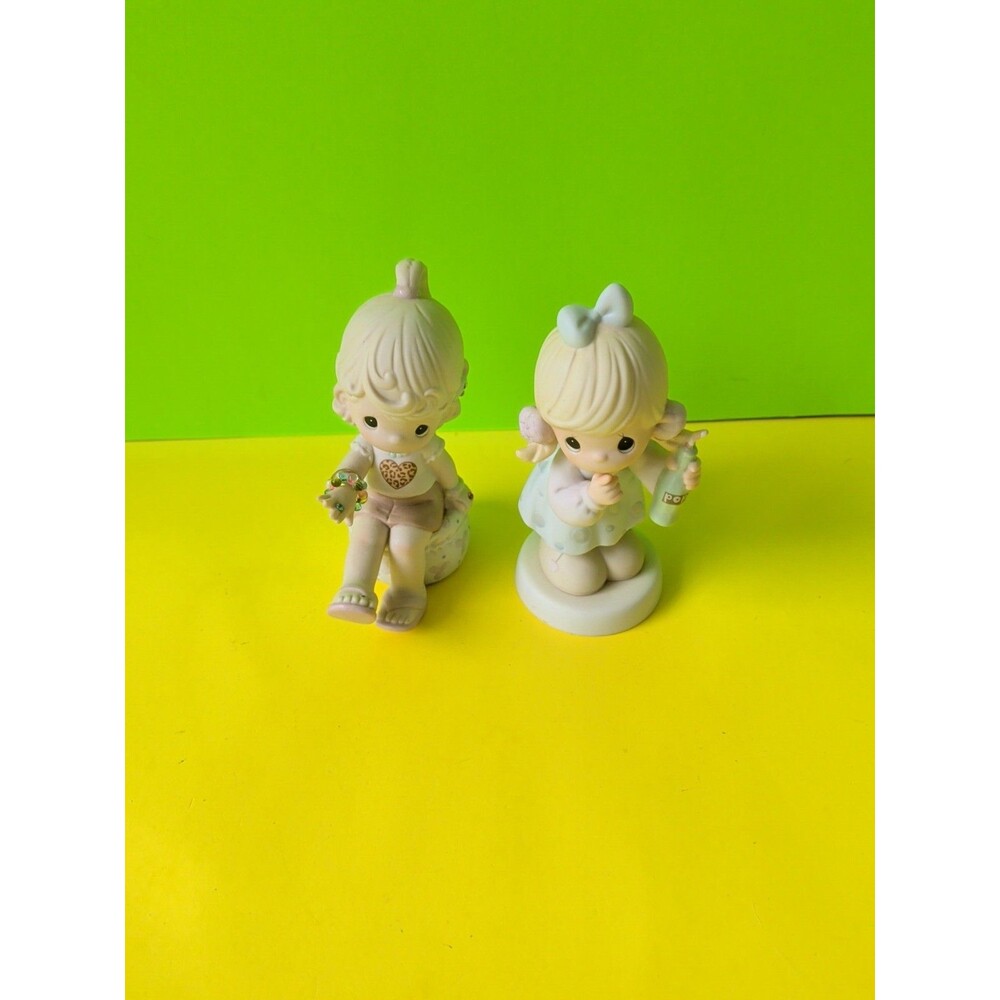Precious Moments I Still Do Porcelain Figurines Boy Girl Religious Set of 2